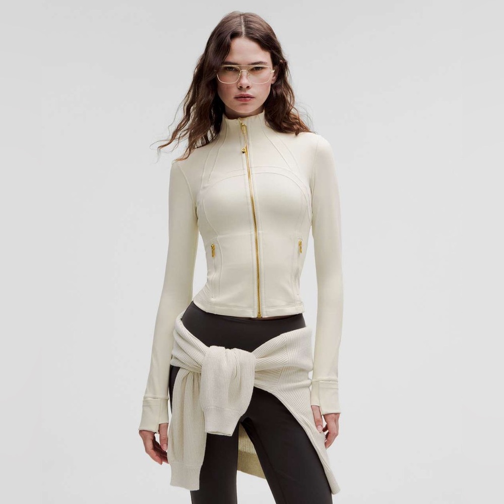 NWT Lululemon Define Cropped Jacket *Nulu Bone / Gold